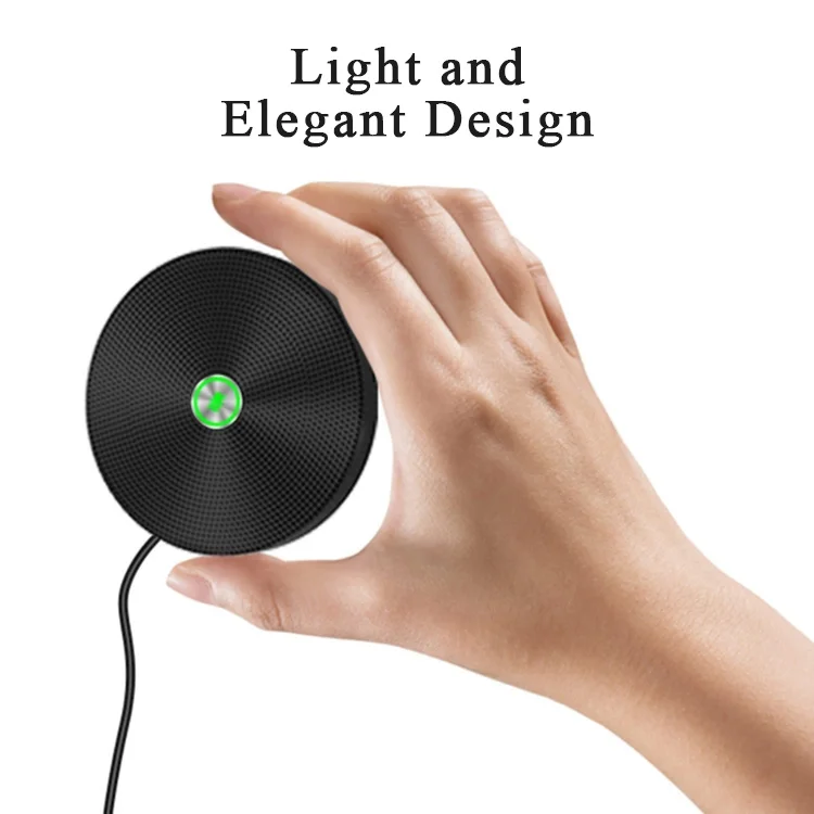 
Teleconference Audio Omnidirectional Microphone USB BT Conference Speakerphone For Skype Living Room 