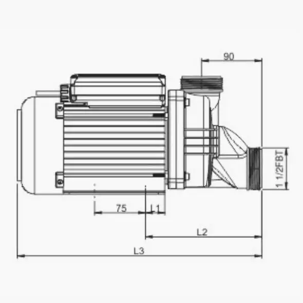 whirlpool bath pump water massage pump Factory Supply JETWAY fitting 220V 110V hot water