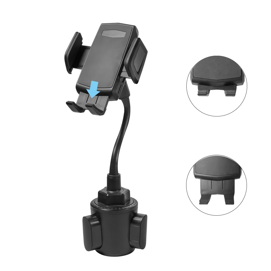 
universal 360 degree rotatable gooseneck long arm cellphone mount car cup holder 