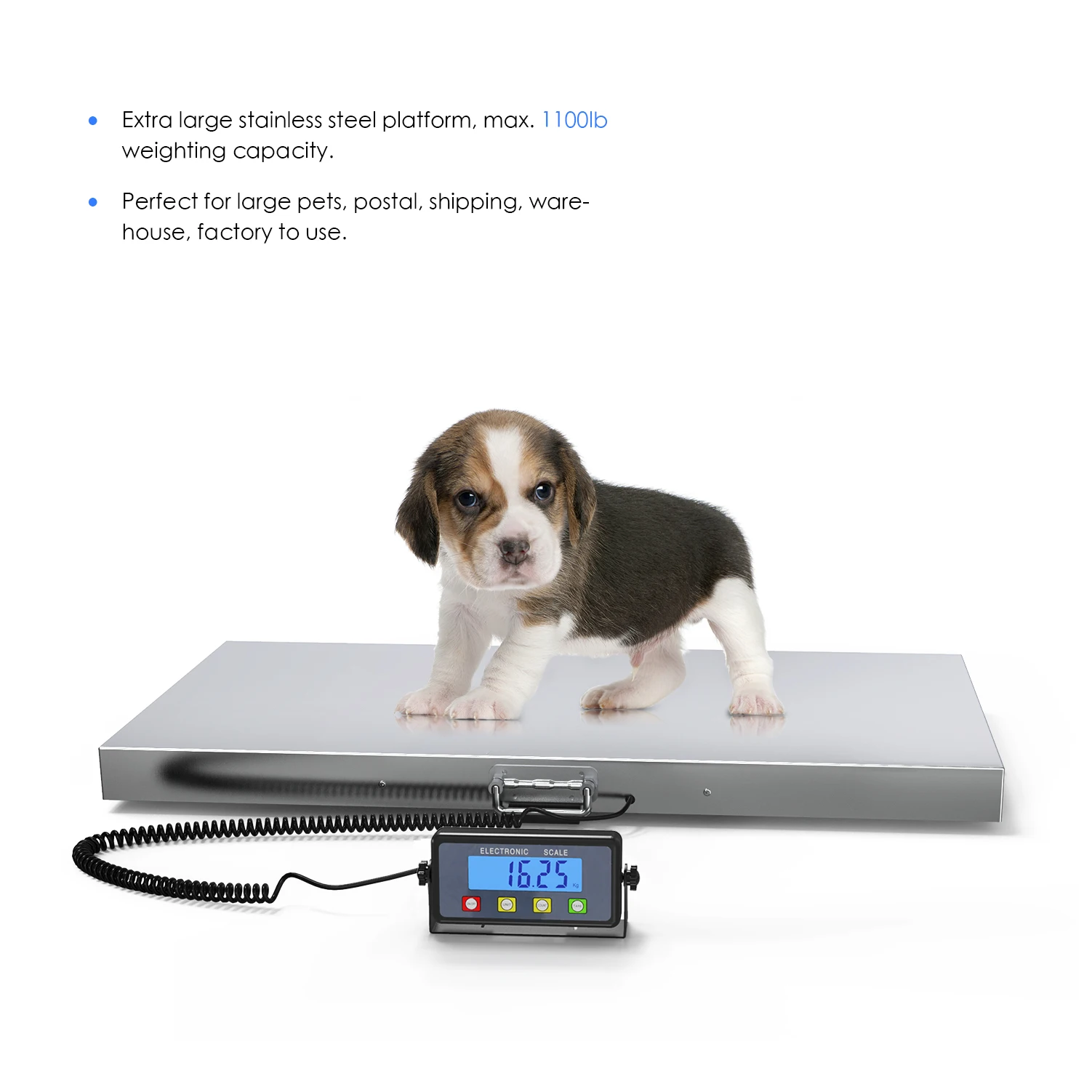 500kg stainless steel oversized platform scale Electronic animal pet weighing scale sf809