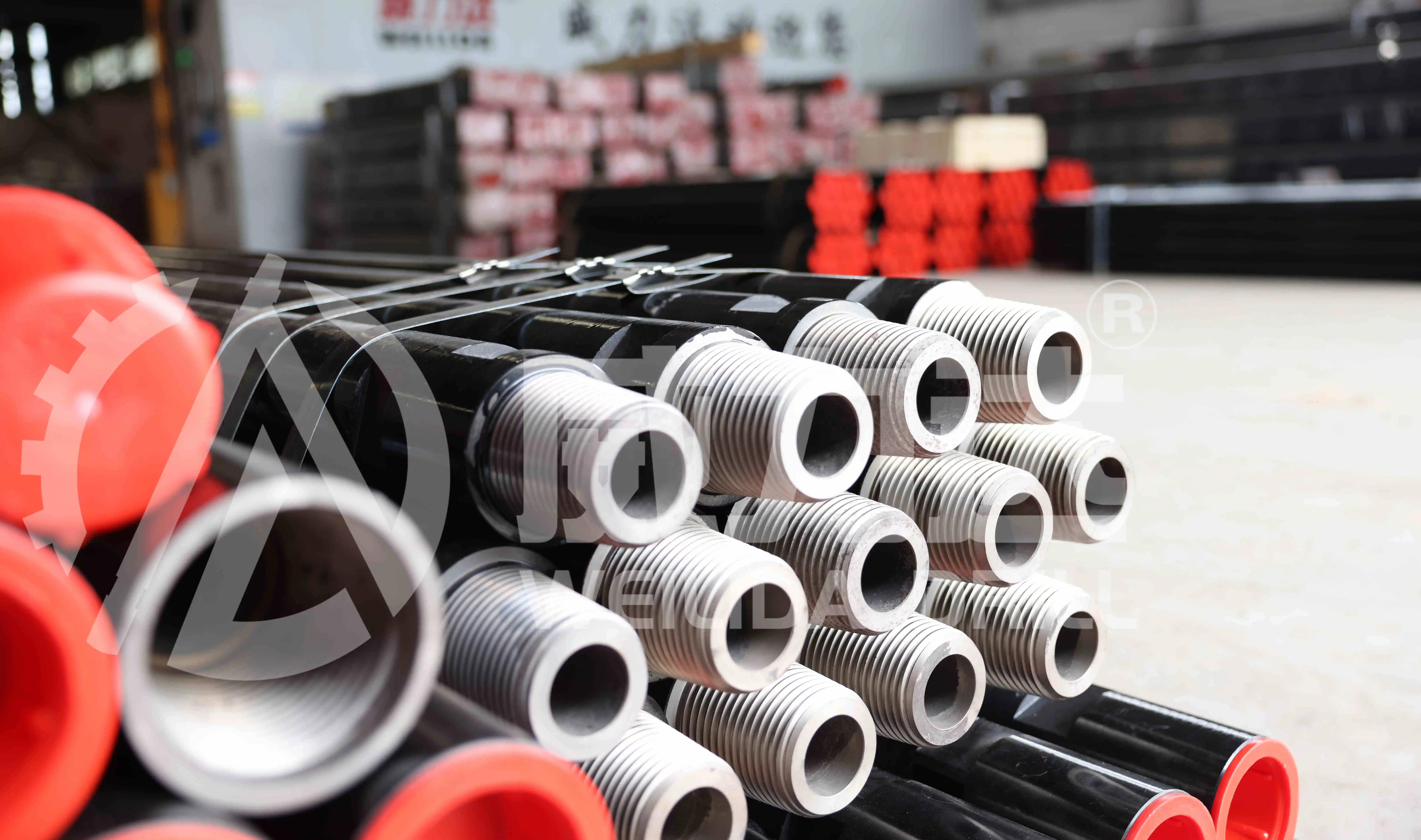 Perfect Quality DTH Pipe and Box-Pin Adapter for Down The Hole Drilling Drill Rod