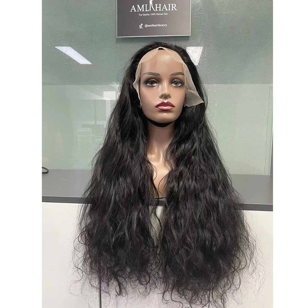 AML Wholesale Body Wave Lace Front Wigs For Black Women Brazilian Body Wavy Closure handmade Wig HD Lace Front Human Hair Wigs