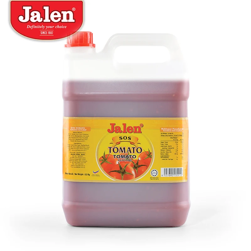 Премиум класс горячий продавец сладкий и кислый томатный соус 5 кг отличительный аромат обеспечивает обслуживание еды вкуснейший
