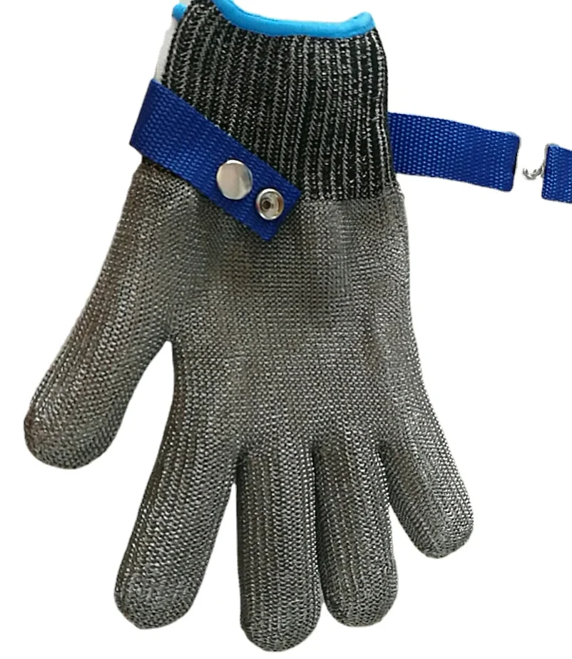 Level 9 Cut Resistant Durable Rustproof Stainless Steel Mesh Metal Wire Butcher Glove