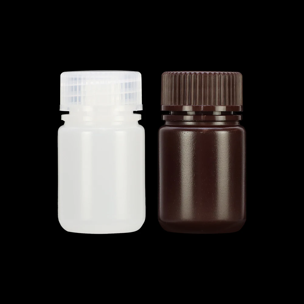 8ml 15ml 30ml 60ml 125ml 250ml 500ml 1000ml Laboratory Bottle Wide Mouth Empty Packaging Reagent Bottle for Sale