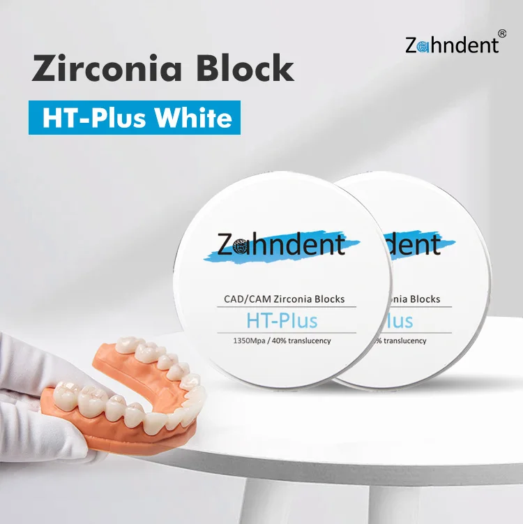 Zahndent HT Zirconia Dental Block High Strength Zircon Zahn Systrem Crown and Bridge Zirconia Disk Dental Lab