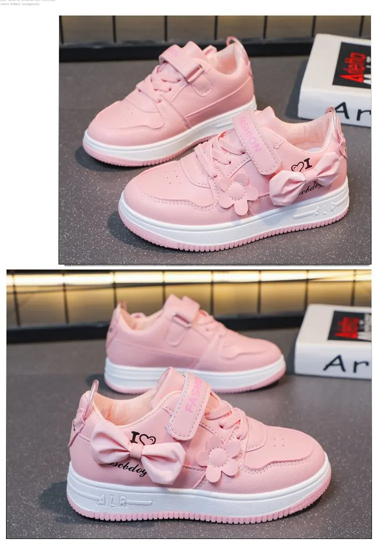 Wholesale Fashion Children Shoes Girls School Outdoor Casual Shoes Kids Sweet Princess Shoe for kids