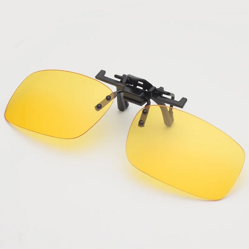 High quality vintage clip on sunglasses driving night vision lens for women and men