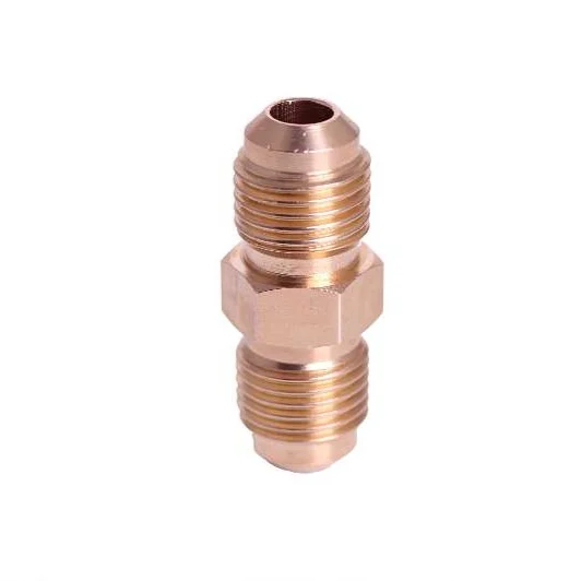 
ISO9001 refrigeration carrier air conditioner parts with cnc machining brass connector nut fitting 