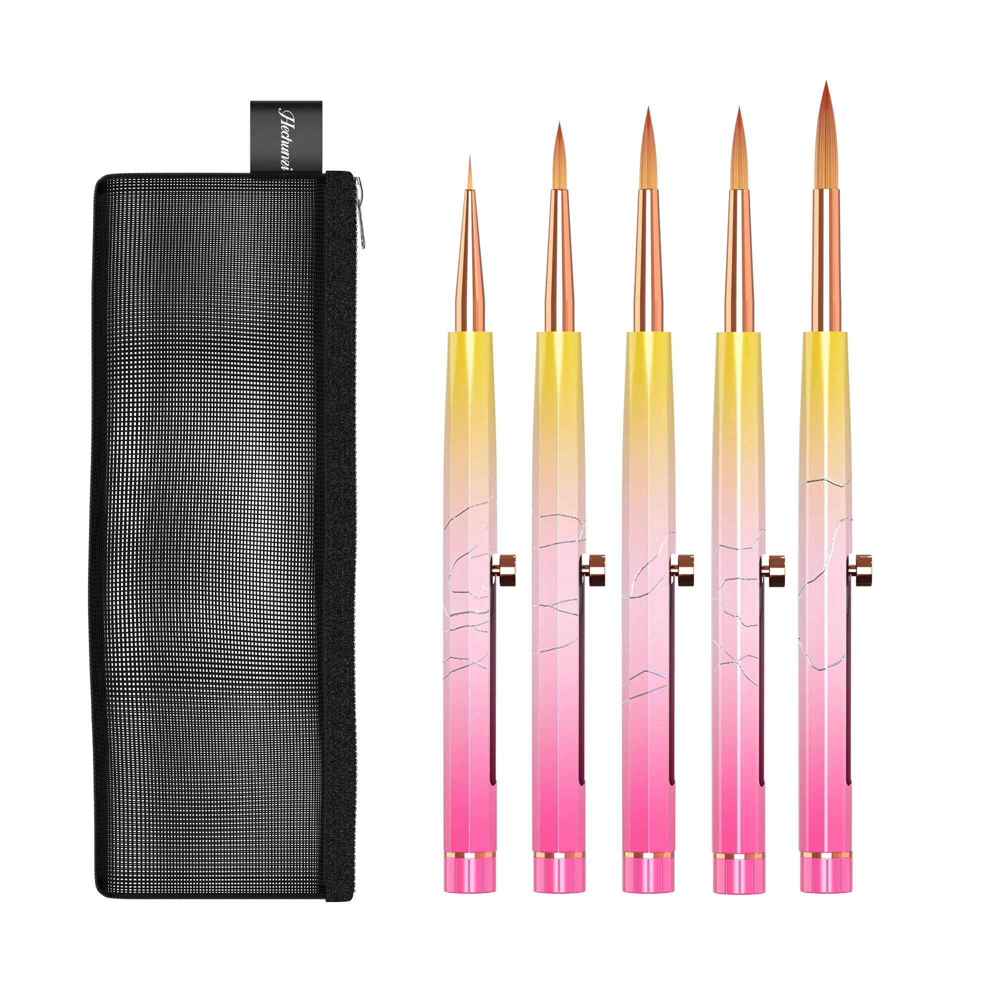 2024 New Design Professional Retractable Watercolor Brush Artist Face Paint Brushes Drawing Pen Kit
