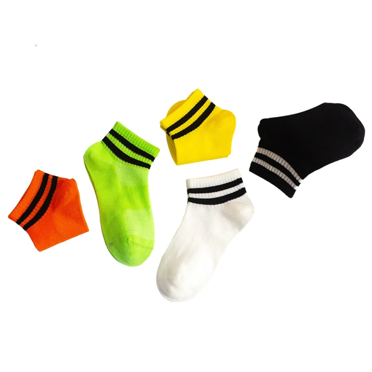 Wholesale New Cotton Cartoon Custom Breathable Fashion Stripes Cotton Cute Children Socks