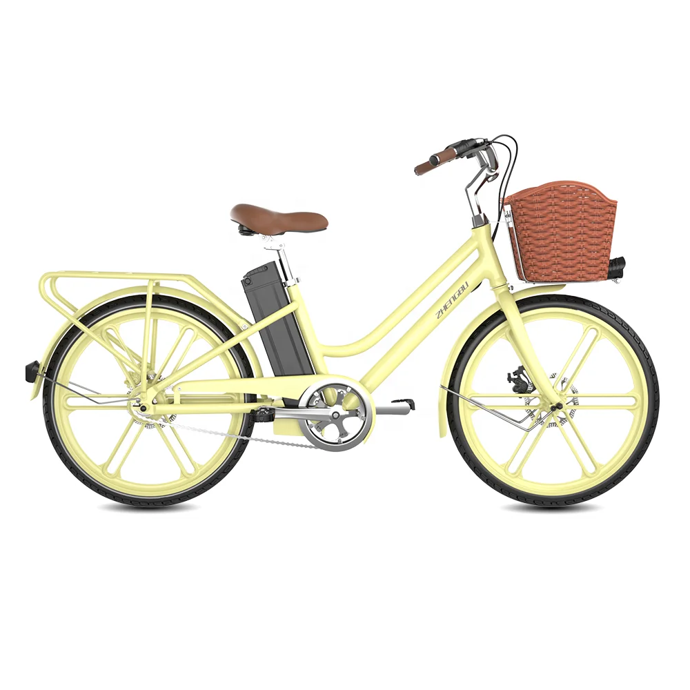 36V Cheap Electric Bike / 250W City Ebike / City Women Adult Step Through Electric Bicycle For Sale