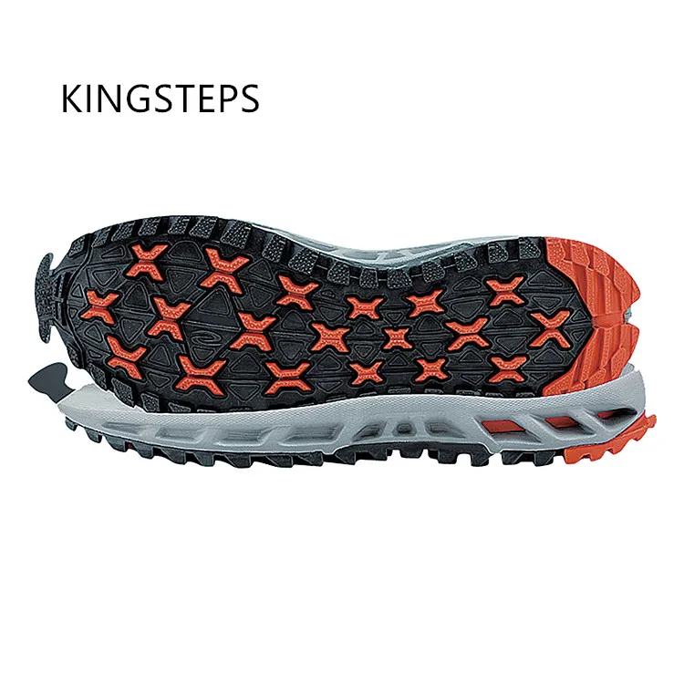 KINGSTEPS OEM Accept Custom Men Outdoor Rubber Mountain EVA Hiking Shoes climbing boot Outsoles