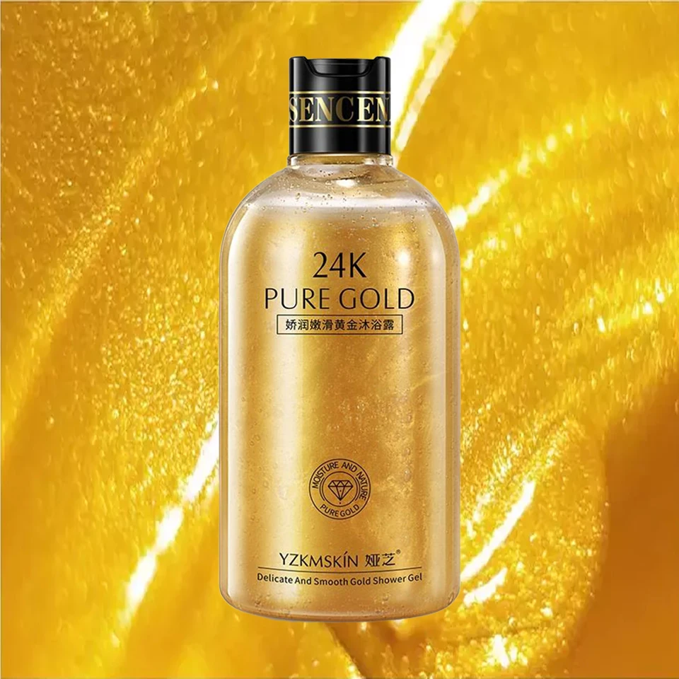 OEM OEM Private Label Natural Shower Gel Organic Anti-aging Moistrize Skin Smooth Whitening Shower Gel 24k Body Wash
