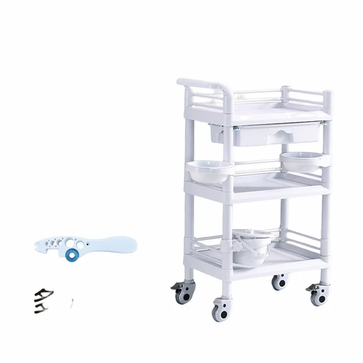 Hospital Abs Treatment Trolley Mobile Computer Cart Medical With Competitive Price