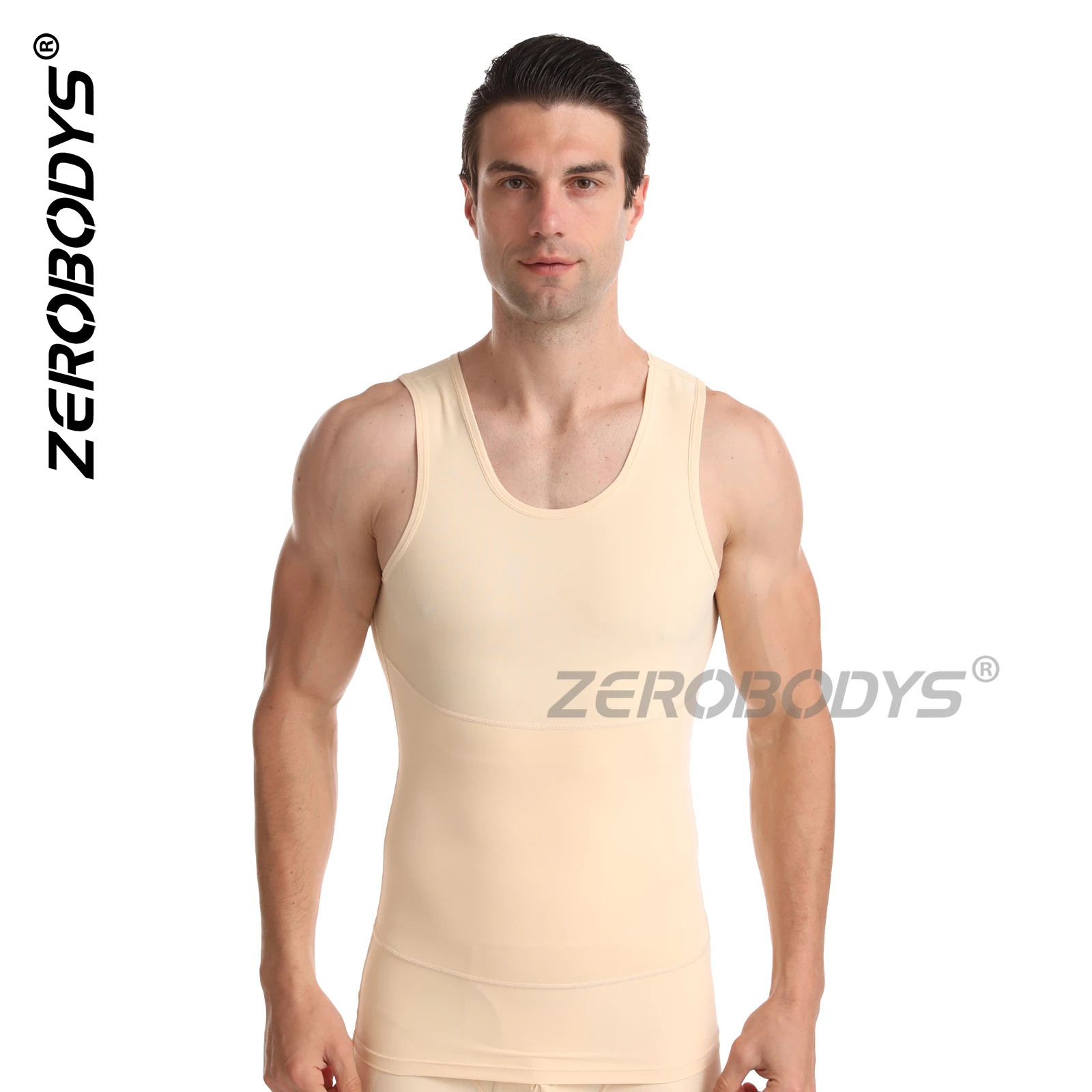 ZEROBODYS 012 Custom Made 260g Free Cut Tummy Control Underwear Men Slimming Compression Shirts Shapewear