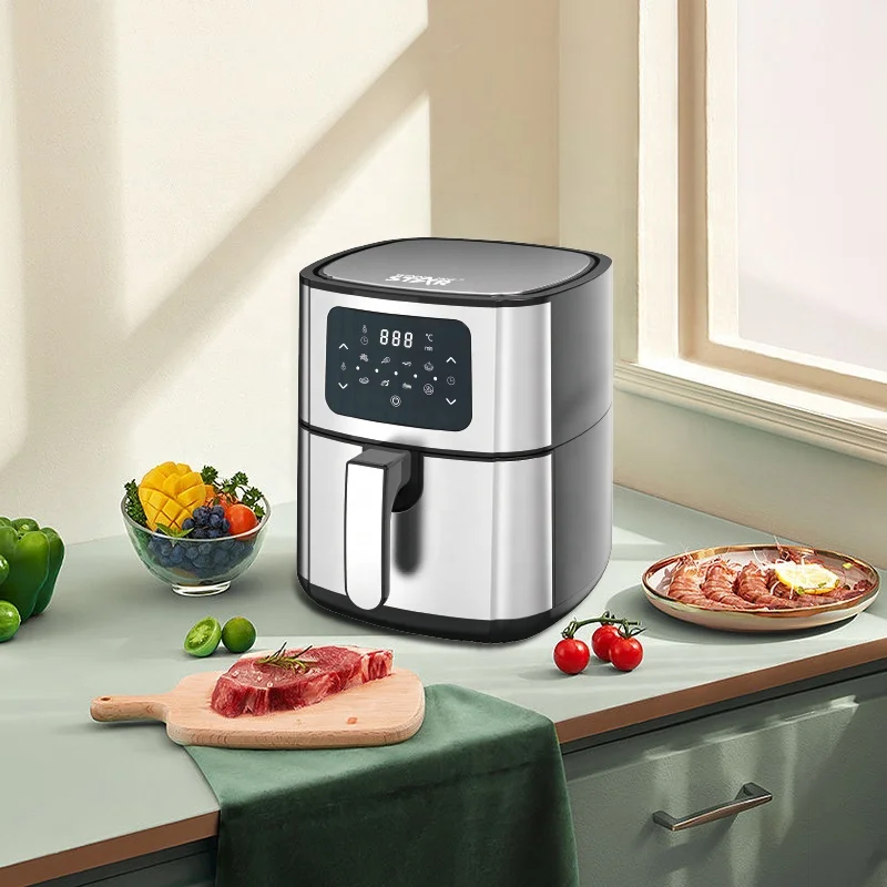 С двигателем внутреннего сгорания STAR 1400W 5.5L масляного поддона цифровой сенсорный экран безмасляный плита ST-9645 контроль времени горячий воздух фритюрницы микроволновая печь