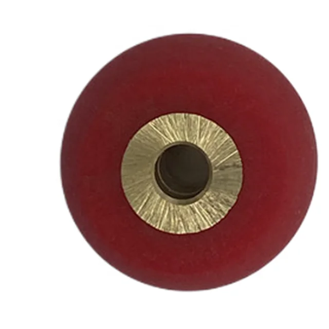 Rubber Feed abrasive Rollers copper core for  Skiving Machine Spare Parts  red Rubber Feed Rollers copper core