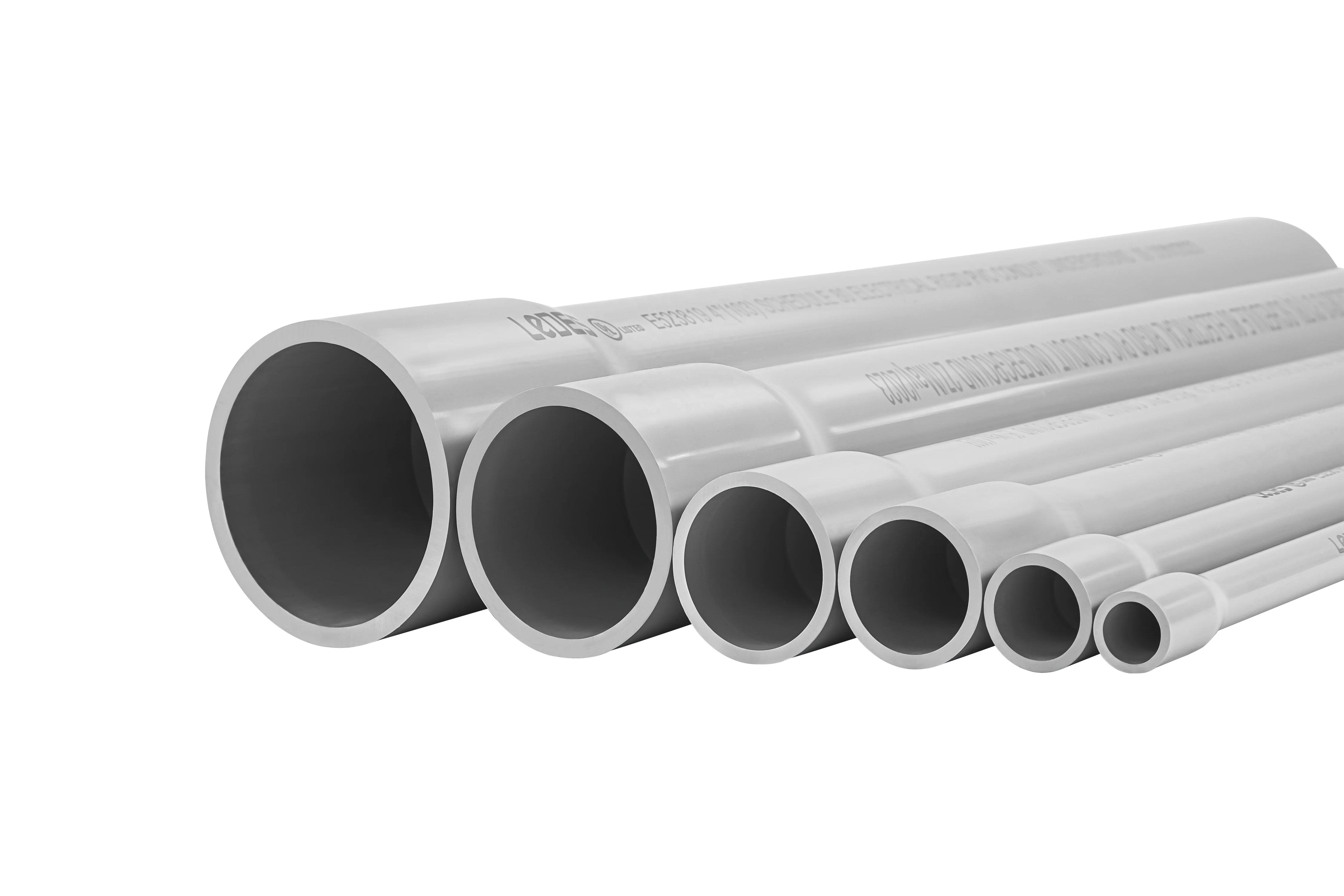 1/2'~8' UL651 Certified Schedule 80 PVC Pipes Suppliers Sunlight Resistant PVC Electrical Conduits for Underground Application
