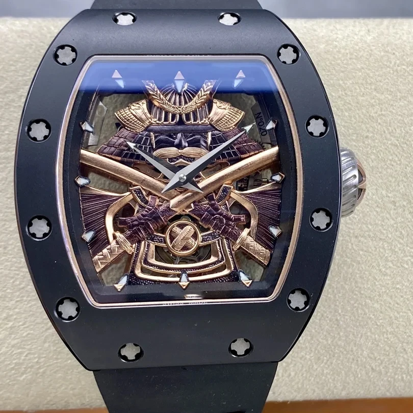 Механические часы samurai с механизмом турбийона, фабрика YS