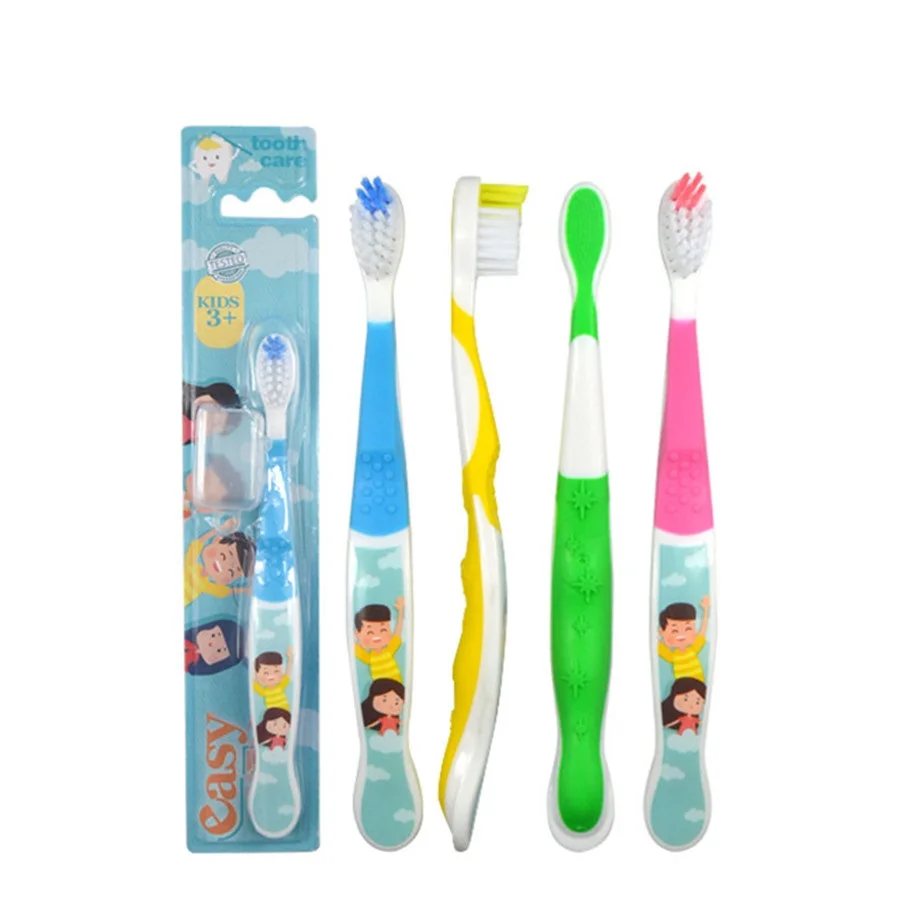 Cute Cartoon Corn Design Children Kids Toothbrush With PP Box Packing baby tooth brush design