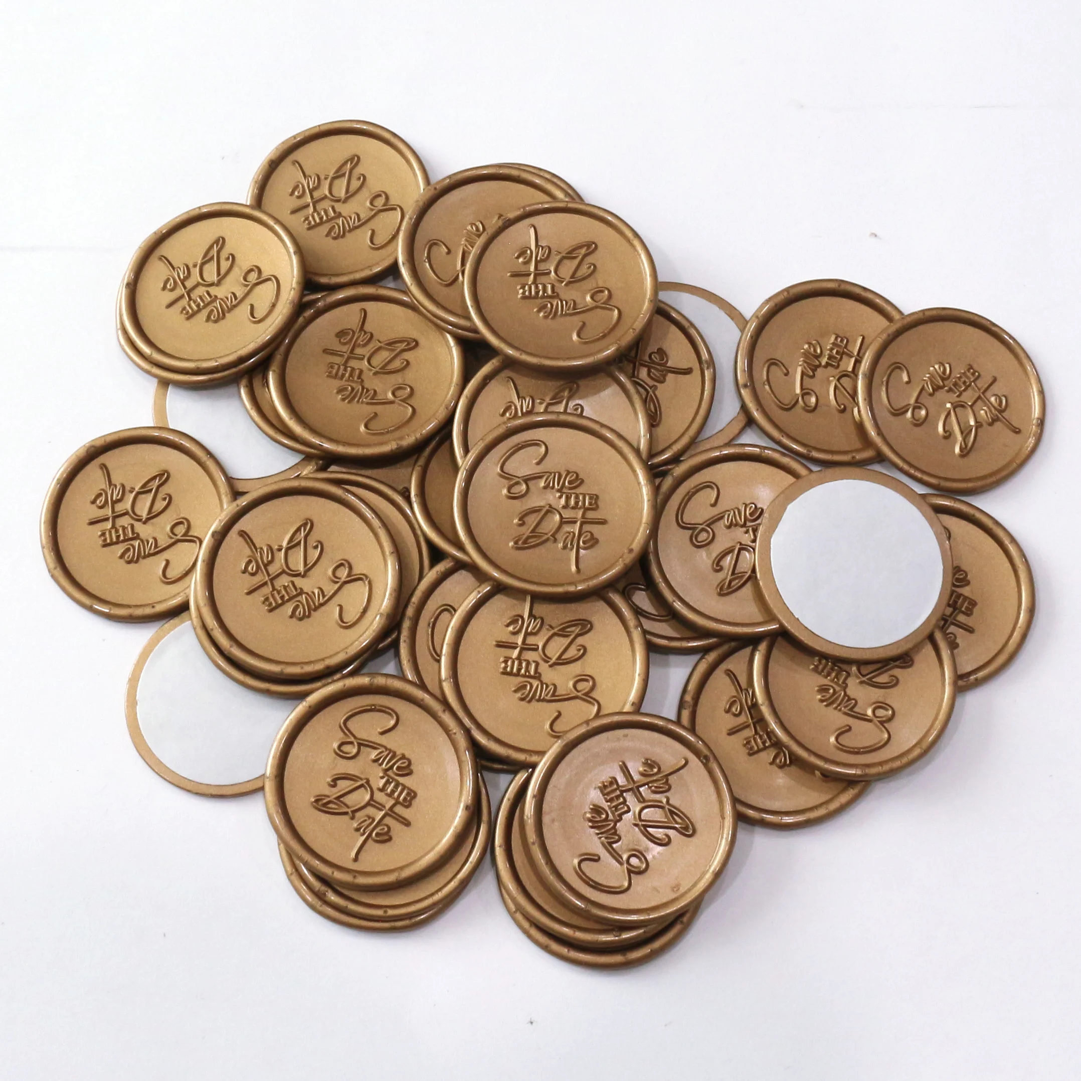 Factory Supply Custom White And Copper Gold Color Wax Seal With Logo