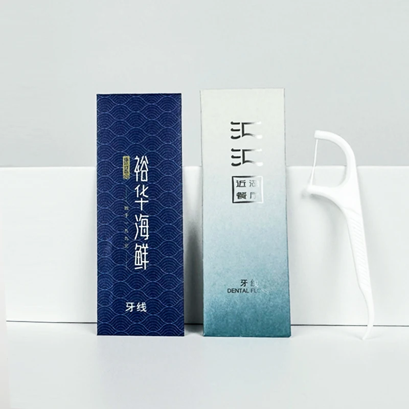 Custom dental floss pick individually wrapped dental floss toothpick sticks cheap wholesale biodegradable kids dental floss