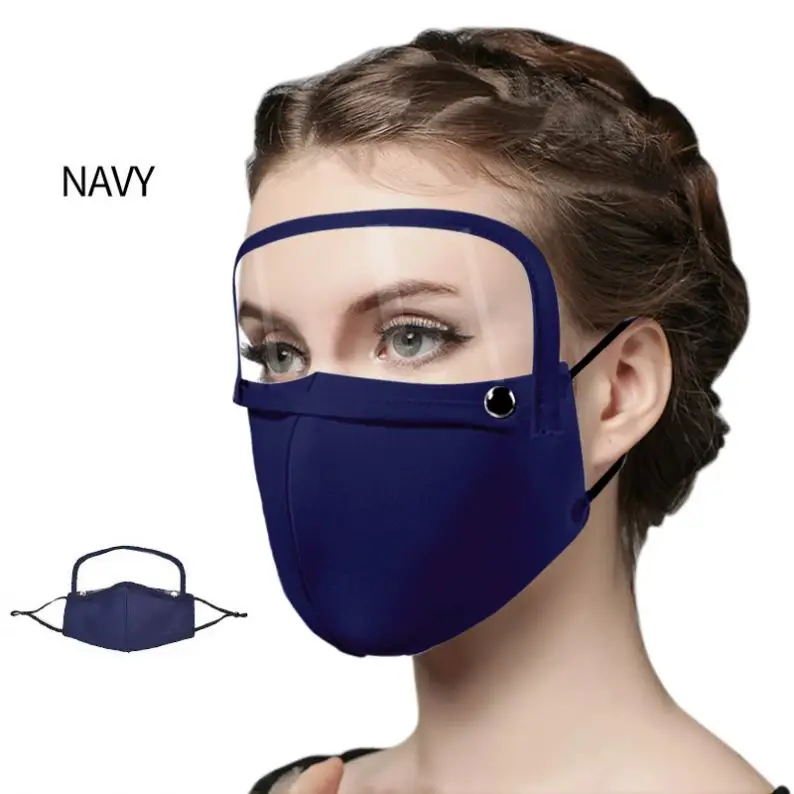 Unisex Earloop Face cover Sunscreen Breathing Mask with Detachable Eye