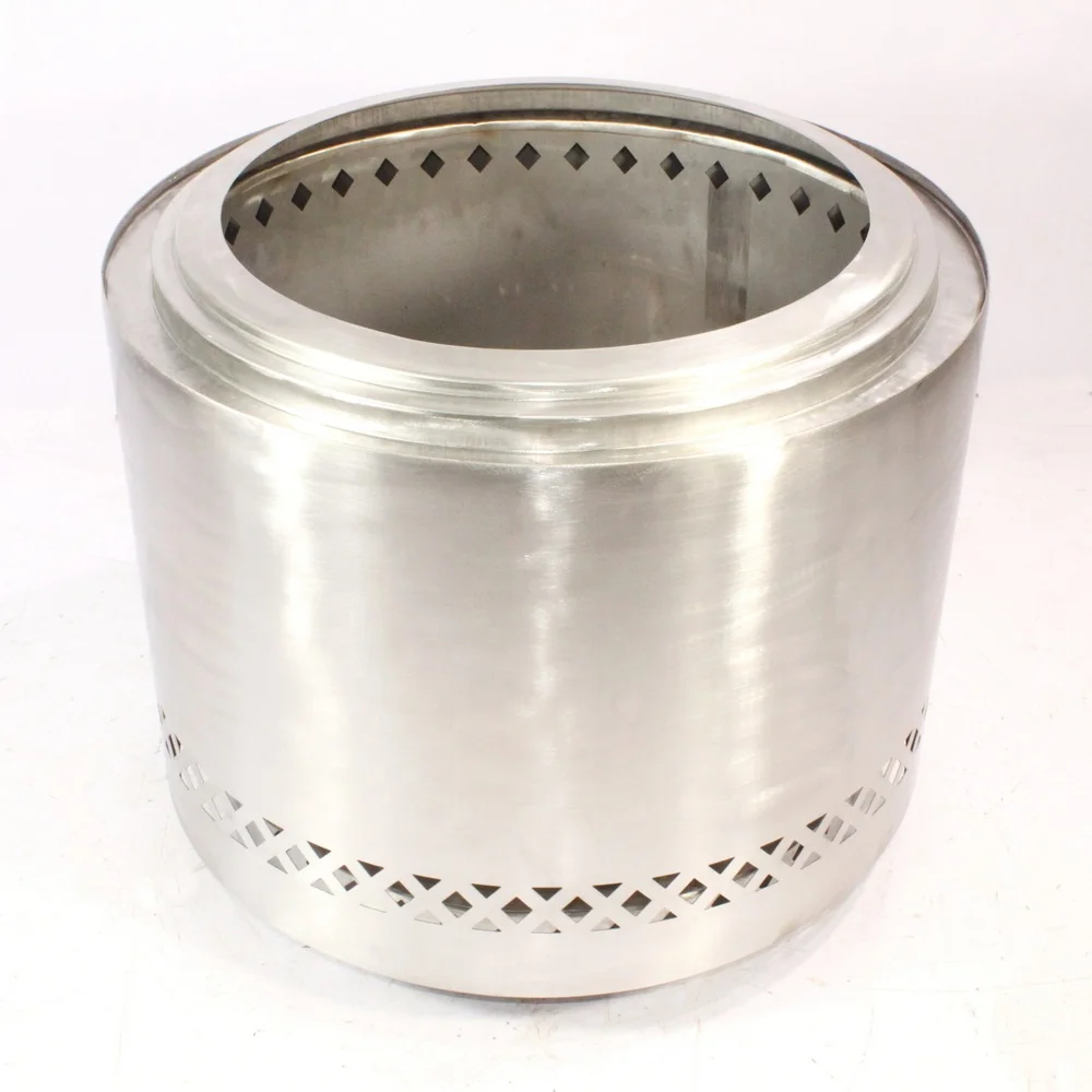 Smokeless stainless steel fire pit