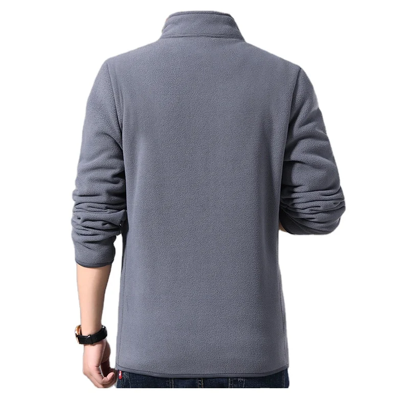 Customized Warm Comfortable zip Sherpa Jacket Winter Polyester Custom Winter Fleece Jacket Men sports winter jacket