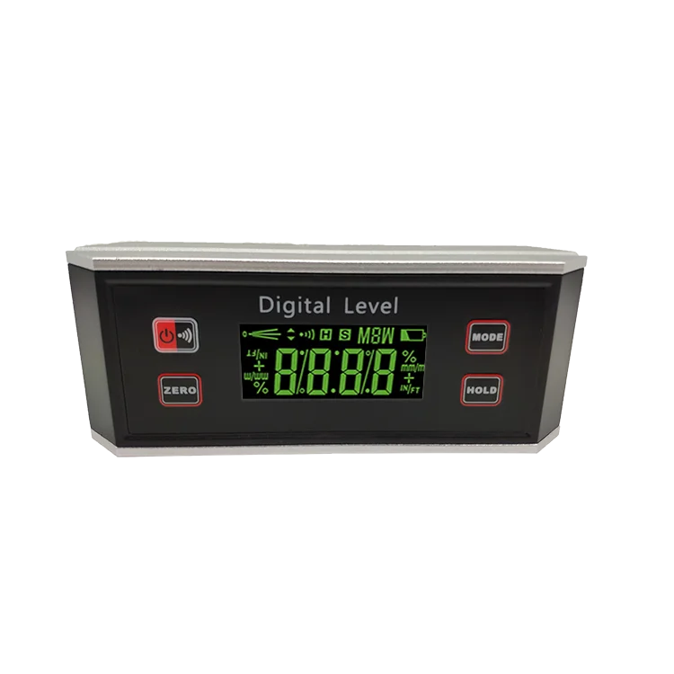 Digital angle gauge IP65 LCD display spirit level aluminum digital torpedo level gauge
