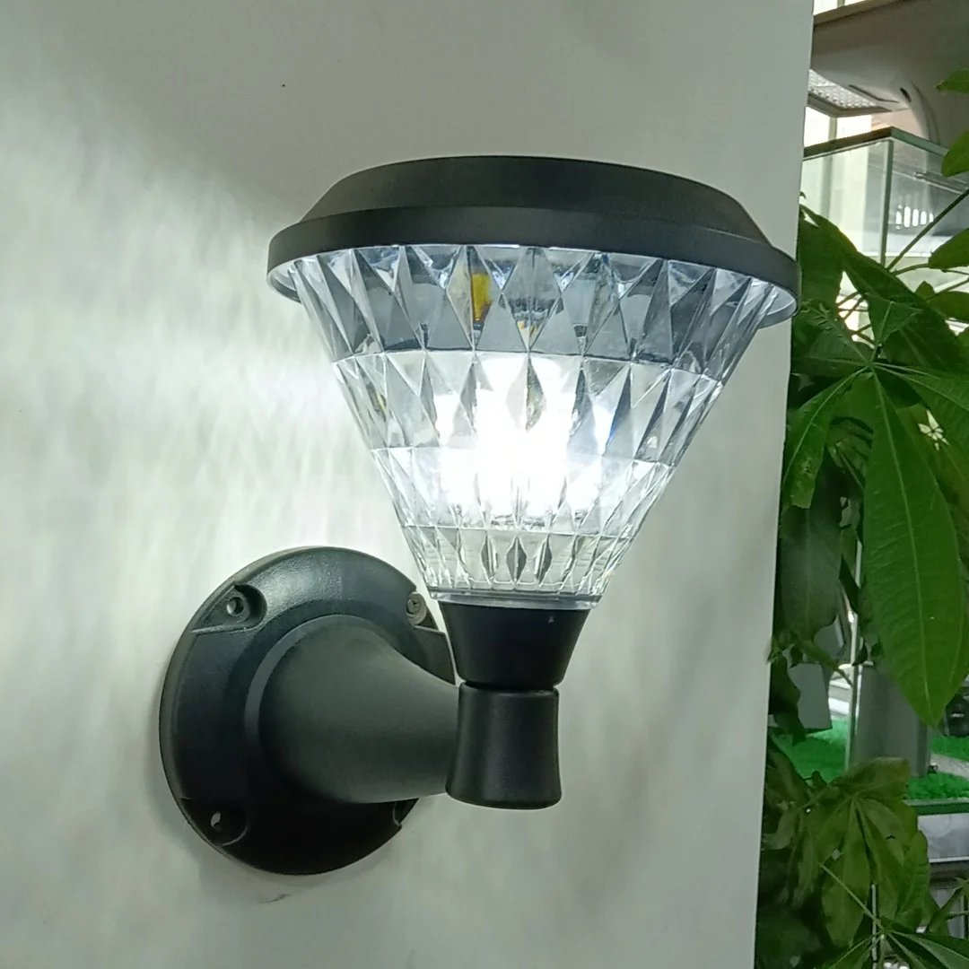 Outdoor Waterproof Decorative Fence Yard Mains Supply 220V Garden Lamp Pillar Lamp Column Lights ABS Switch for Lawn Gate Villa