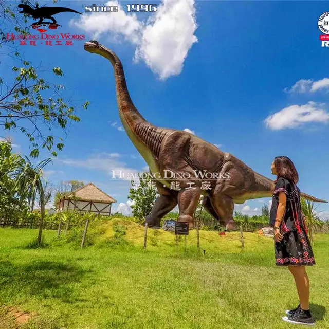 Outdoor relax animatronic dinosaur animated moving model