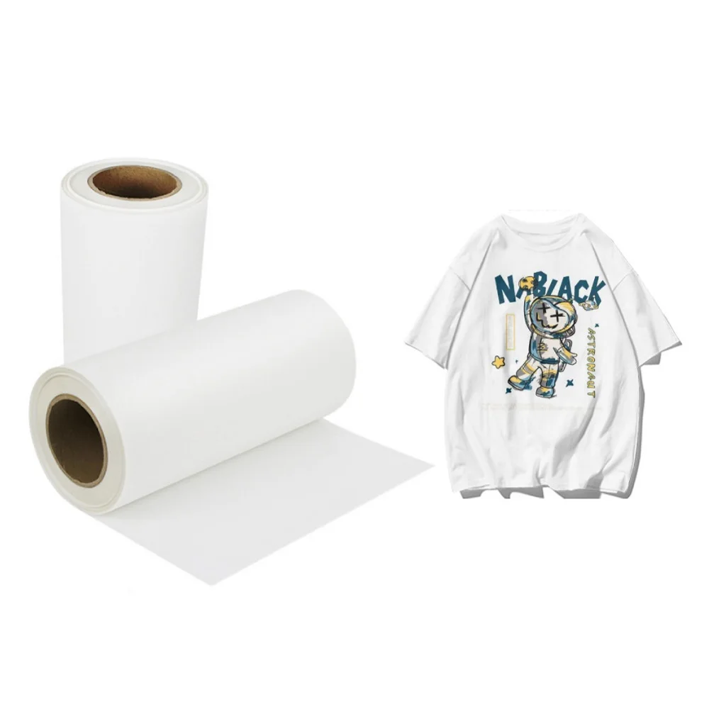 Bosim 30 60cm DTF Film Roll Dual Side Printing Film T-shirt Fabric DTF Printer Heat Press Transfer PET Film Hot/cold Peel