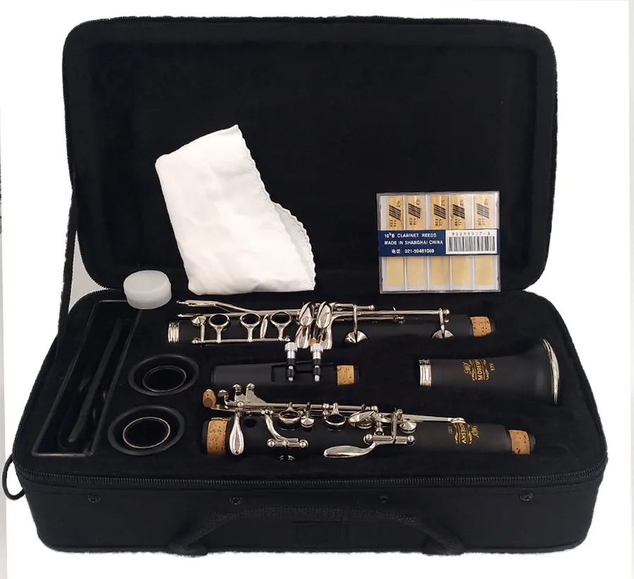 MORESKY Professional cheap C-key Bakelite clarinet for Beginner Key Plated Klarinette for Sale