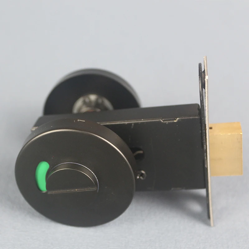 Round popular stainless steel 304 bathroom door lock indicator plate with green& red indication