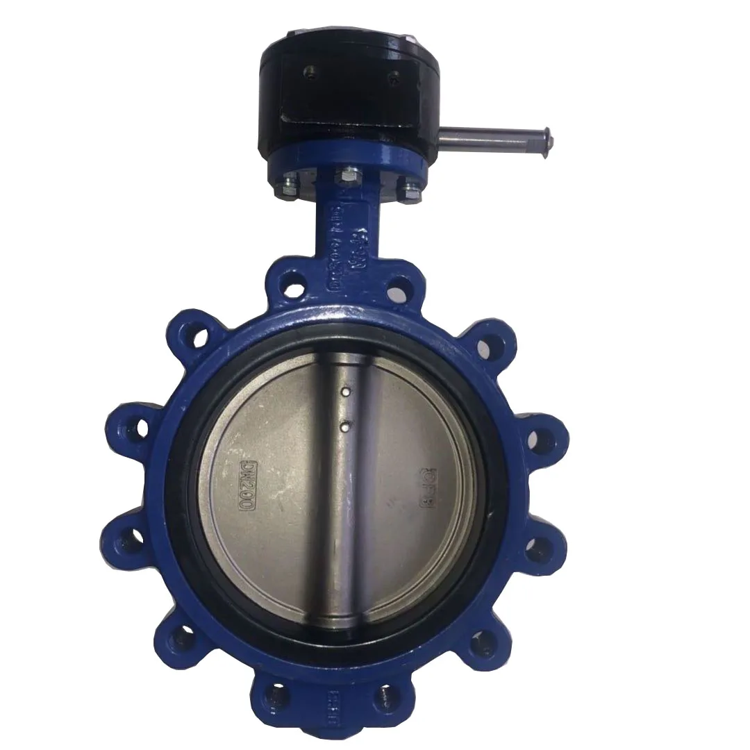 
LTD371 PN16 clamp butterfly valve Worm gear Central Line cast iron lug type butterfly valve 