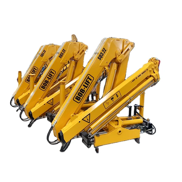 BOB LIFT Portable remote control articulated arm hydraulic hoist crane lifting