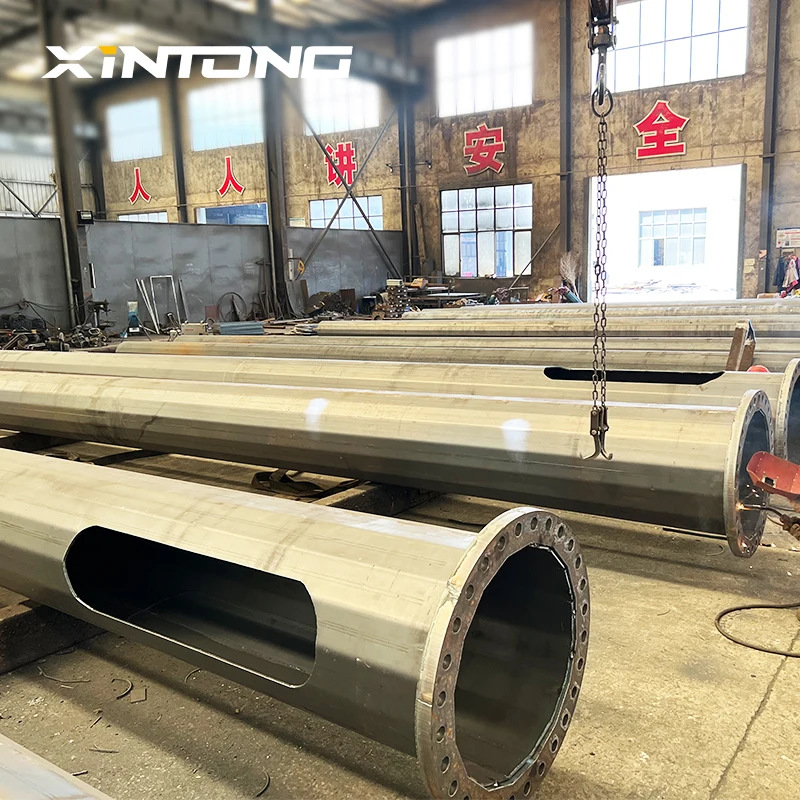 XINTONG восьмиугольный столб уличный свет оцинкованный стальной дорожный знак светофор цена 9 метров сертификат CE