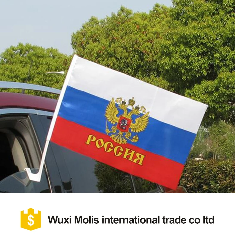 Stock Cheap 100%polyester 3*5ft Russian Russia Flag with Two Grommets