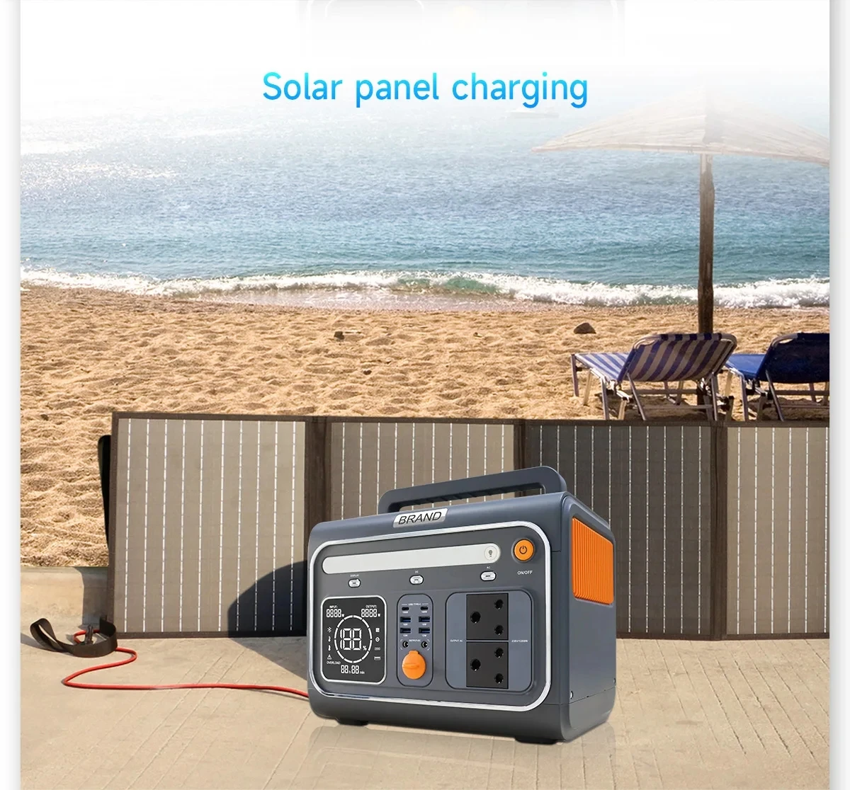 Wholesale 1000W emergency energy system lifepo4 battery bank power station 1200w solar generatot powerstation mit solarpanel