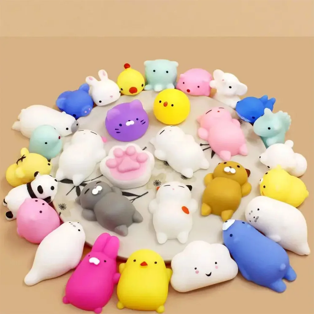 wholesale anti stress fidget rubber custom slow rising cute small mini animal kawaii stretch mochi squishy squeeze toys for kids