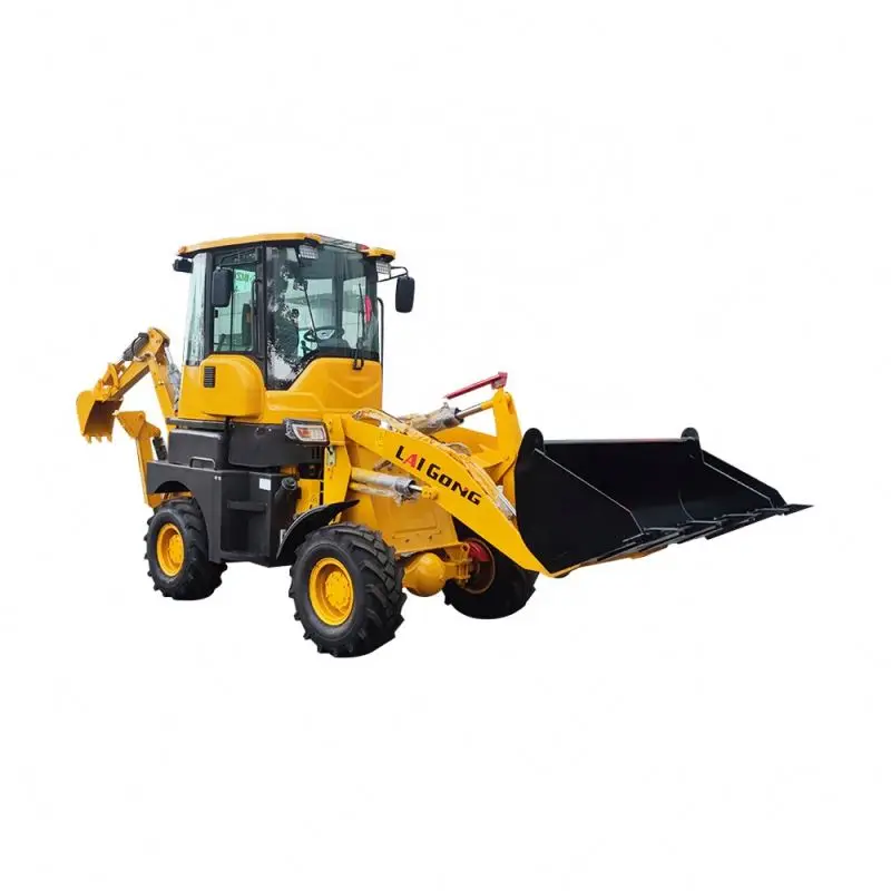 Multifunctional Wheel backhoe Excav Loaders With Mower ForkliftS For Cultivators