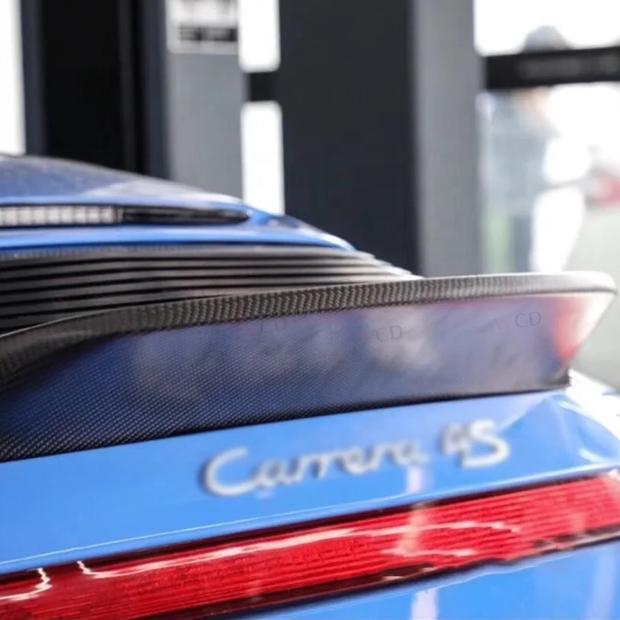 Dry Carbon Fiber RS Style Rear Trunk Ducktail Spoiler For Porsche 911 997.1 977.2 2005-2011 Carreara Rear Spoiler Tail Wing Lip