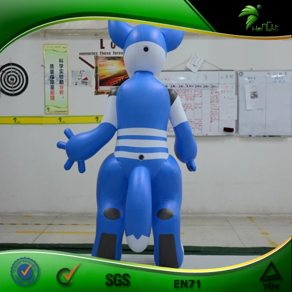 Handmade Blue inflatable husky, Big inflatable husky animal toys