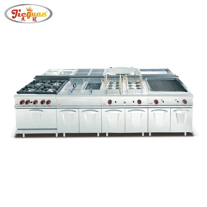GH-997A GAS RANGE WITH 6 BURNER & OVEN Stainless Steel Gas Range With 6-Burner and the oven below the burners(CE certificate) A: