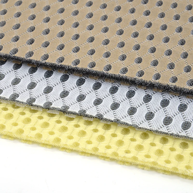 100% Polyester Mesh Fabric 3d Air 150-220Gsm Breathable Sandwich 3D Air Mesh Fabric For Mattress Floor Mat