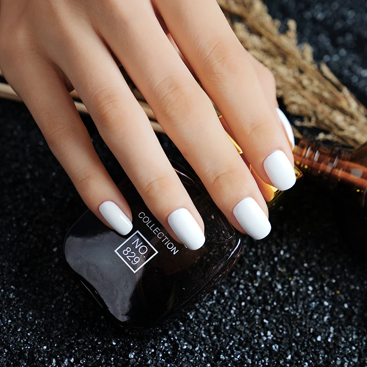 2020 new arrival yidingcheng wholesale hot sale supper white nail gel  polish for nail art