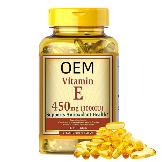 Vitamin E Softgel For Raw GMP Sanctione Gluten-restricted Eco-conscious Low-carb