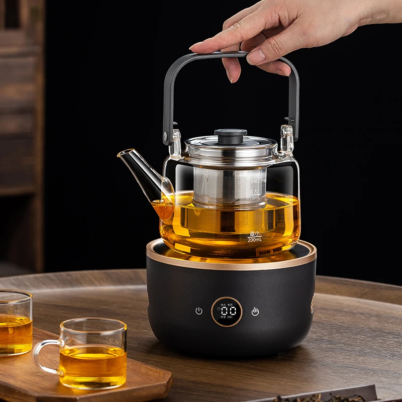 Customized Steam Kettle Tea Maker Christmas All In One Teapot Diffuser With Glass Infuser